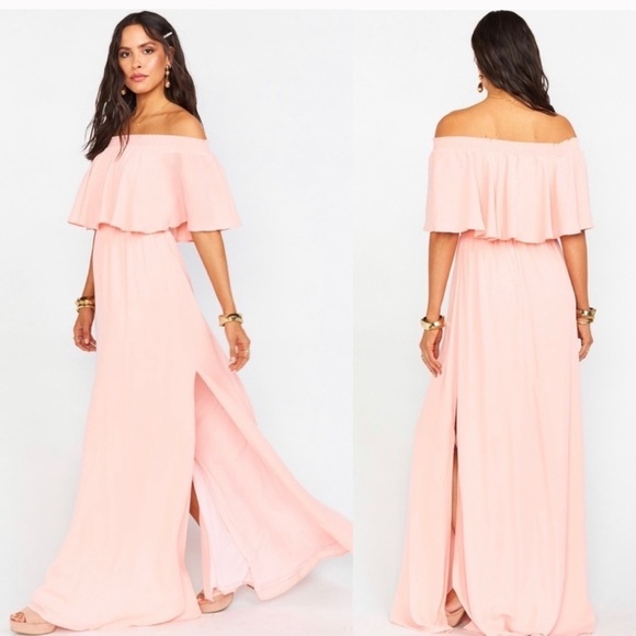 Show Me Your MuMu Frosty Pink Hacienda Maxi Dress - Picture 1 of 7